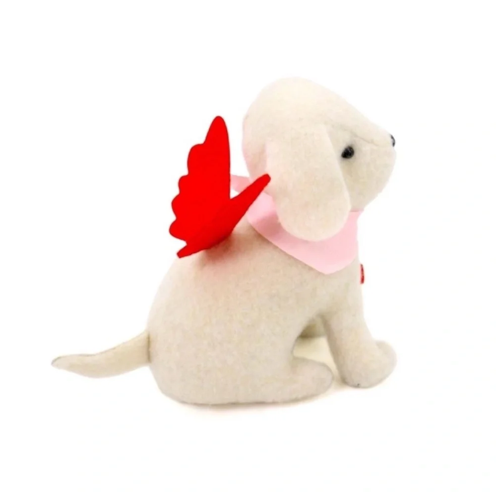 3 for $15 SALE New Target Bullseye Playground Valentine Plush White Dog as Cupid